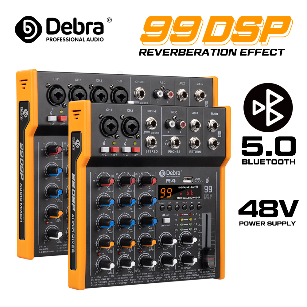 Audio Music Dj - Debra R4/R6 6채널 멀티 오디오 믹서