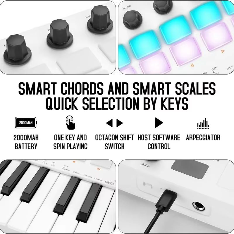 M-Vave Smk-25 미디 키보드 컨트롤러 25키  - Midi Controller Pad 리뷰 및 가격